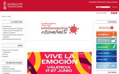 Nueva documentación de la Conselleria sobre los procesos de Admisión para el curso 2021-2022