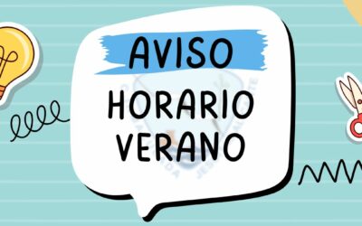 AVISO HORARIO VERANO 2026